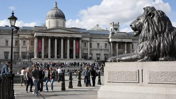 Trafalgar Square in London